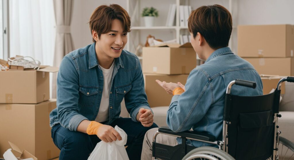 障がい者　片付け　不用品　清掃