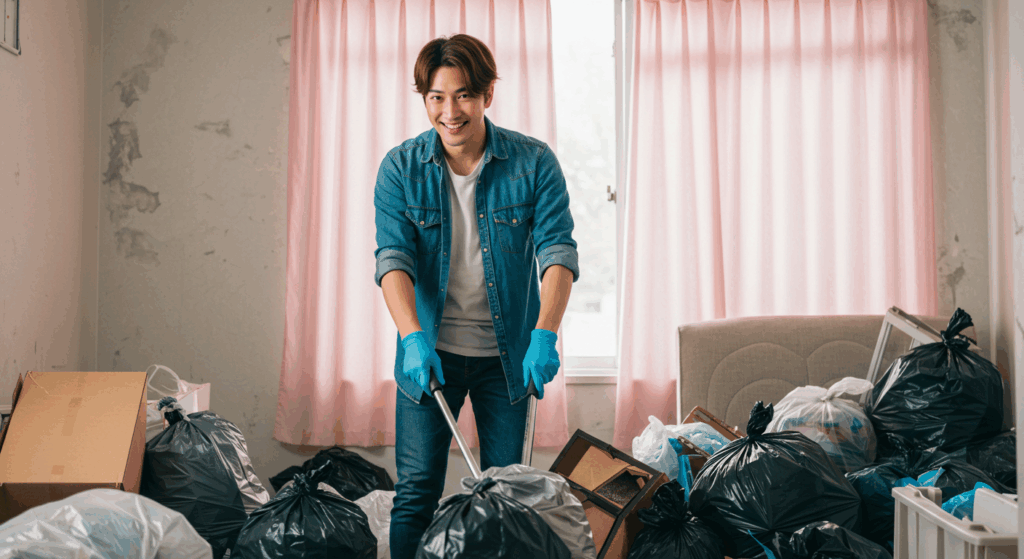 ゴミ屋敷　カビ　掃除　清掃