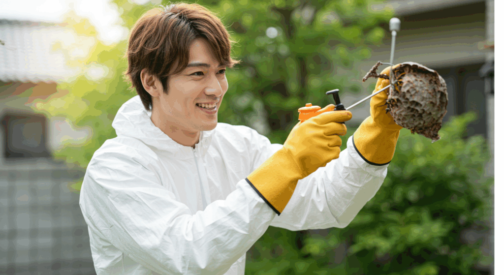 スズメバチ駆除