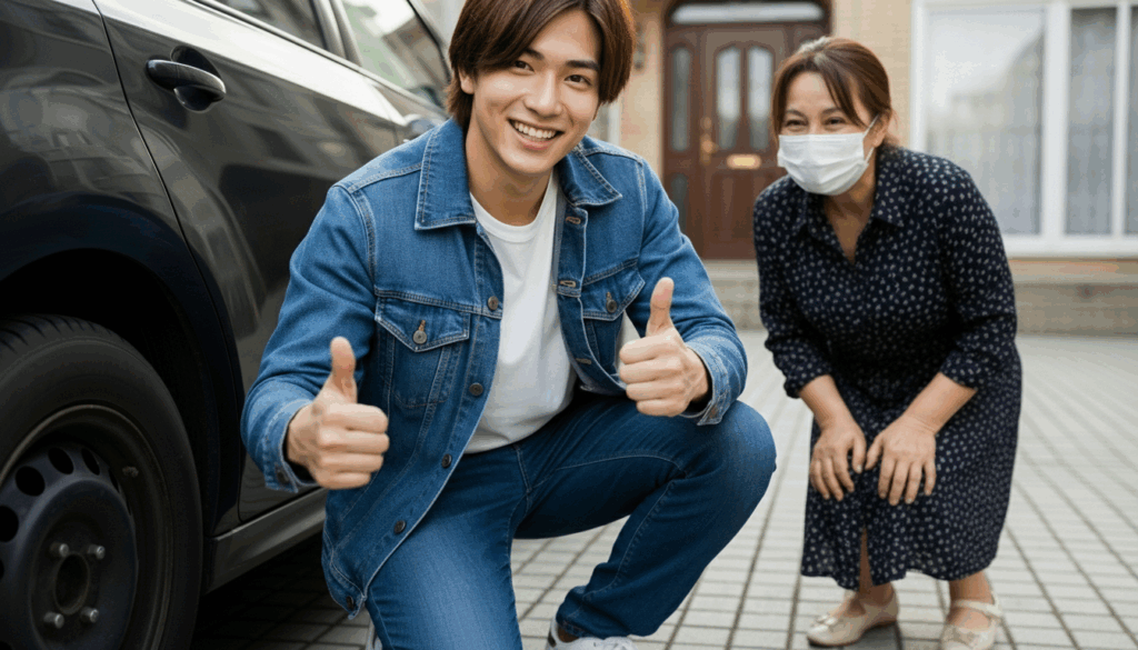 タイヤ交換完了