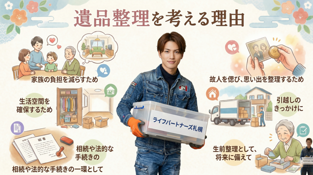 遺品整理を考える理由の図