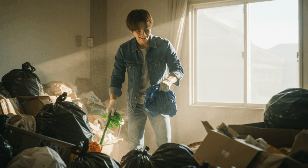 ゴミ屋敷　掃除　不用品回収　遺品整理