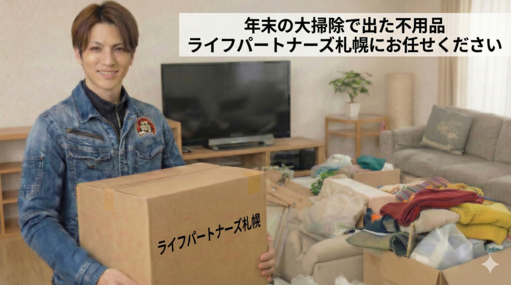 札幌の遺品整理・年末片付けに使える不用品回収サービス