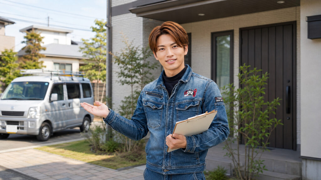 帯広・十勝の暮らしのお困りごと相談に対応する男性スタッフ