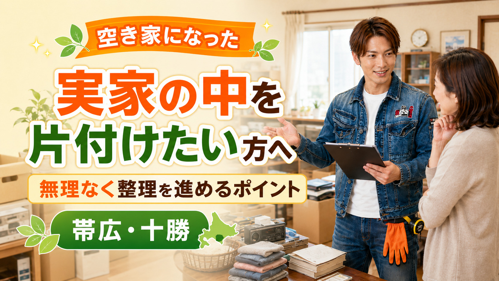 帯広・十勝で空き家になった実家の中の片付けを相談できるライフパートナーズ帯広の案内画像